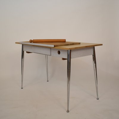 Mid-Century Italian Formica and Chrome Dining Table, 1950s-FB-586515