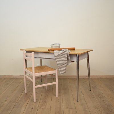 Mid-Century Italian Formica and Chrome Dining Table, 1950s-FB-586515