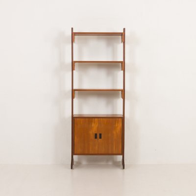 Mid-Century Italian Freestanding Teak Wall Unit, 1970s-UE-2036254