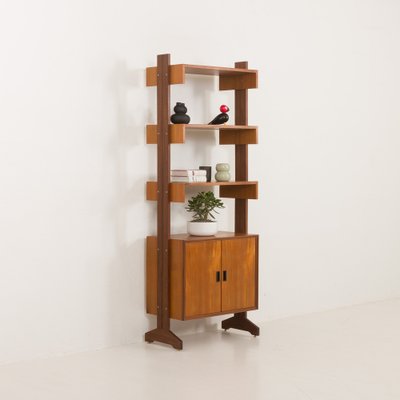 Mid-Century Italian Freestanding Teak Wall Unit, 1970s-UE-2036254