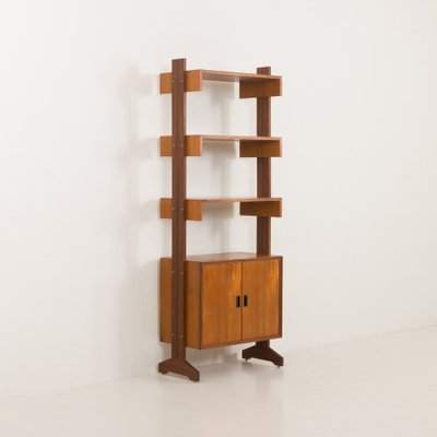 Mid-Century Italian Freestanding Teak Wall Unit, 1970s-UE-2036254