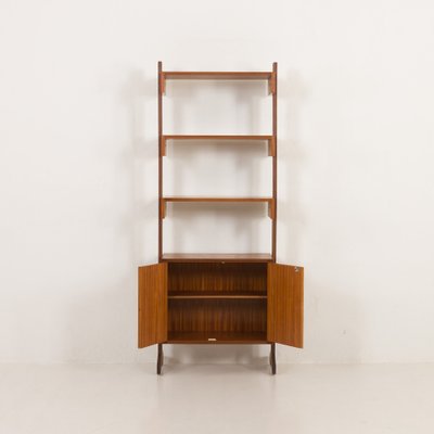 Mid-Century Italian Freestanding Teak Wall Unit, 1970s-UE-2036254