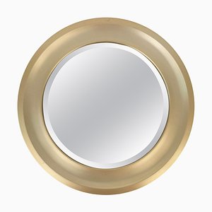 Mid-Century Italian Gilded Aluminum Mirror by Sergio Mazza for Artemide, 1960s-JDR-1126006