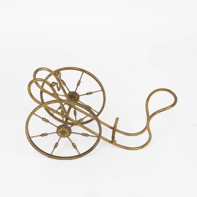 Mid-Century Italian Gilded Brass Bottle Rack by Aldo Tura, 1950s-JDR-1126132