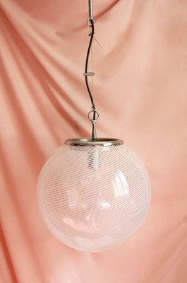 Mid-Century Italian Globe Ceiling Lamp by Venini, 1960s-HUY-909008