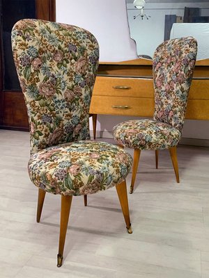 Mid-Century Italian Gobelin Side Chairs by Paolo Buffa, 1950s, Set of 2-MTX-1162444