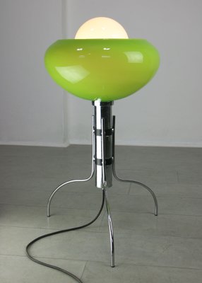 Mid-Century Italian Green Glass Floor Lamp-HGJ-1438625