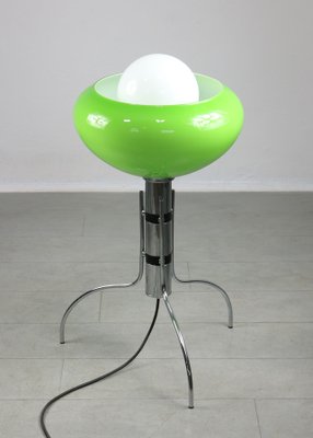 Mid-Century Italian Green Glass Floor Lamp-HGJ-1438625