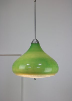 Mid-Century Italian Green Glass Pendant Lamp-HGJ-1438390