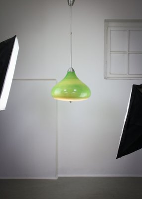 Mid-Century Italian Green Glass Pendant Lamp-HGJ-1438390