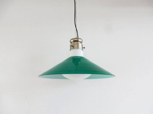 Mid-Century Italian Green Murano Glass Pendant Lamp by Alessandro Pianon for Vistosi-NV-863092