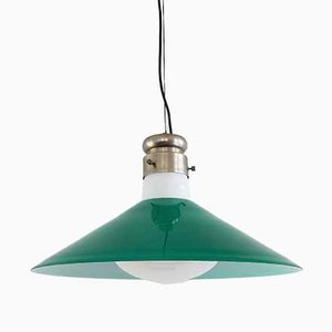 Mid-Century Italian Green Murano Glass Pendant Lamp by Alessandro Pianon for Vistosi-NV-863092