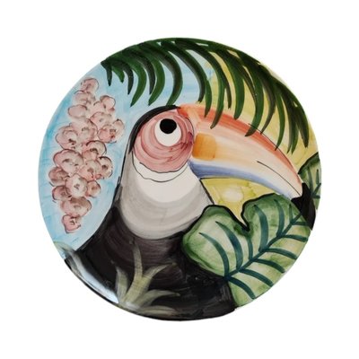 Mid-Century Italian Han Painted Porcelain Plate-TCS-2021785