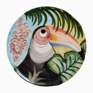 Mid-Century Italian Han Painted Porcelain Plate-TCS-2021785