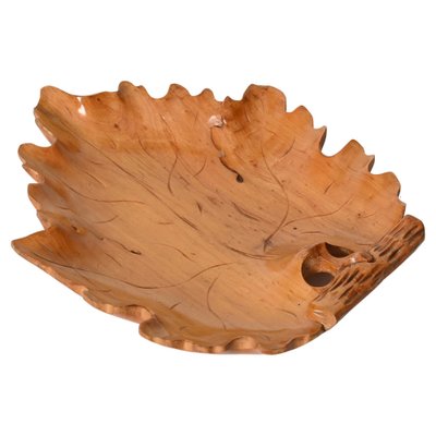 Mid-Century Italian Handmade Birch Maple Leaf-Shaped Centerpiece, 1950s-JDR-1414120