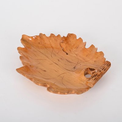 Mid-Century Italian Handmade Birch Maple Leaf-Shaped Centerpiece, 1950s-JDR-1414120