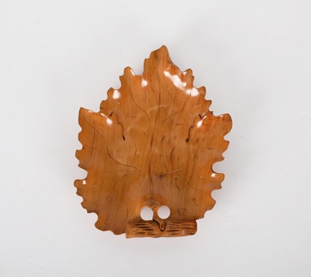 Mid-Century Italian Handmade Birch Maple Leaf-Shaped Centerpiece, 1950s-JDR-1414120