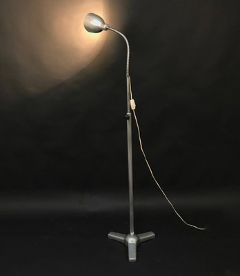 Mid-Century Italian Industrial Aluminum and Steel Medical Floor Lamp, 1950s-JDR-1126129