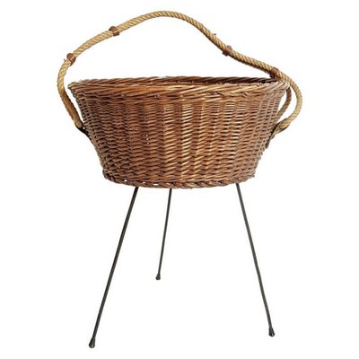 Mid-Century Italian Knitting Basket, 1950s-FO-554141