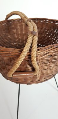 Mid-Century Italian Knitting Basket, 1950s-FO-554141