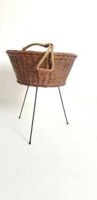 Mid-Century Italian Knitting Basket, 1950s-FO-554141