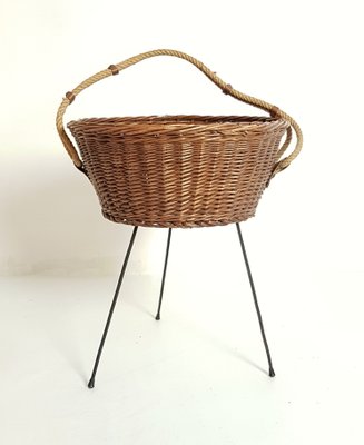 Mid-Century Italian Knitting Basket, 1950s-FO-554141