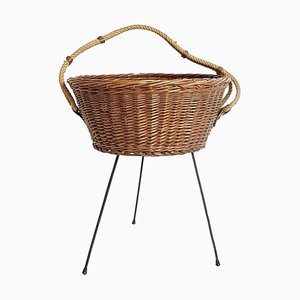 Mid-Century Italian Knitting Basket, 1950s-FO-554141