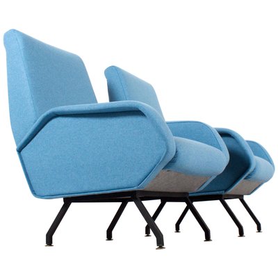 Mid-Century Italian Lounge Chairs in the Style of Marco Zanuso, Set of 2-QT-1263471