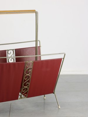 Mid-Century Italian Magazine Rack-HGJ-1017398