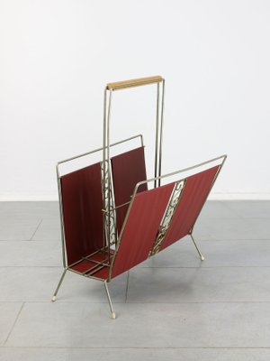 Mid-Century Italian Magazine Rack-HGJ-1017398