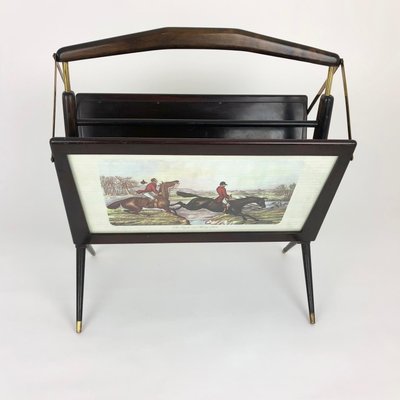 Mid-Century Italian Magazine Rack in Ico Parisi Style-LYQ-1171688