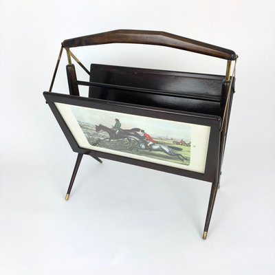 Mid-Century Italian Magazine Rack in Ico Parisi Style-LYQ-1171688