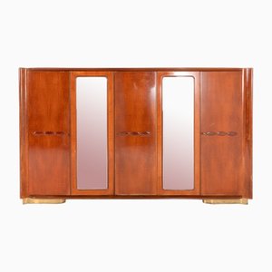 Mid-Century Italian Maple Veneer Wardrobe, 1950s-KMC-2020880