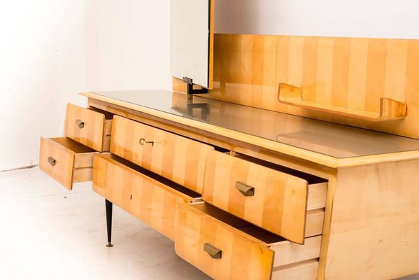 Mid-Century Italian Maple Wood Dressing Table, 1950s-MBH-1032234