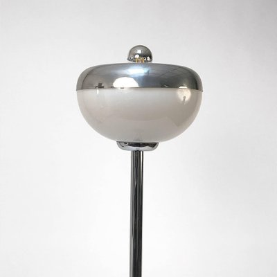 Mid-Century Italian Metal, Aluminum and Carrara Marble Base Floor Lamp, 1970s-JDR-1126138