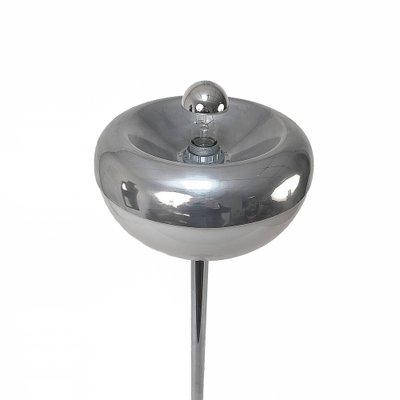 Mid-Century Italian Metal, Aluminum and Carrara Marble Base Floor Lamp, 1970s-JDR-1126138