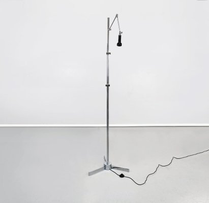 Mid-Century Italian Metal Easel Floor Lamp by Angelo Lelii for Arredoluce, 1960s-GDD-1346928