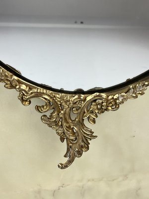 Mid-Century Italian Mirror in Brass, 1960s-YST-1754661