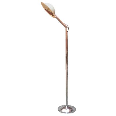 Mid-Century Italian Modern Adjustable Chromed Floor Lamp by Bilumen, 1970s-GDD-1096715