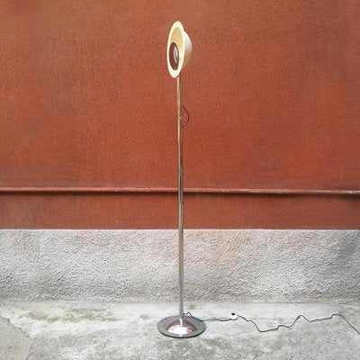 Mid-Century Italian Modern Adjustable Chromed Floor Lamp by Bilumen, 1970s-GDD-1096715