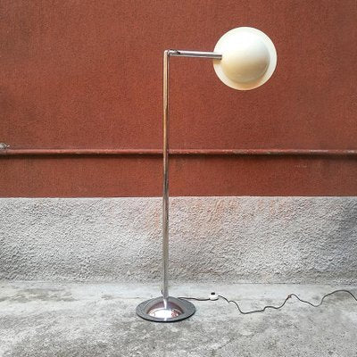 Mid-Century Italian Modern Adjustable Chromed Floor Lamp by Bilumen, 1970s-GDD-1096715