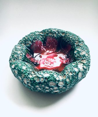 Mid-Century Italian Modern Art Pottery Bowl with Ocean Coral Structure, 1960s-RQV-906047