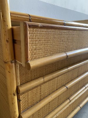 Mid-Century Italian Modern Bamboo & Rattan Dresser, 1970s-DHH-1450865