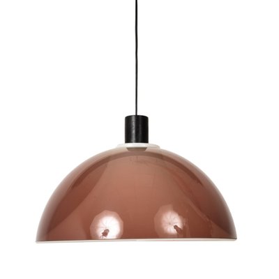 Mid-Century Italian Modern Brown Acrylic Glass Pendant from Stilux, 1960s-JDR-1126028