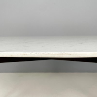 Mid-Century Italian Modern Dining Table in Marble, Wood and Bass, 1960s-GDD-1821588