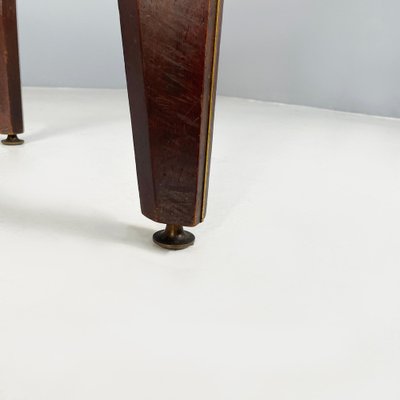 Mid-Century Italian Modern Dining Table in Marble, Wood and Bass, 1960s-GDD-1821588