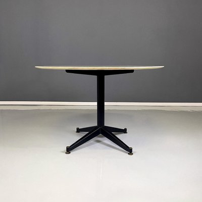 Mid-Century Italian Modern Dining Table with Pink Portugal Marble Top, 1950s-GDD-1746699