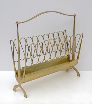 Mid-Century Italian Modern Magazine Rack attributed to Osvaldo Borsani, 1950s-FER-1733833