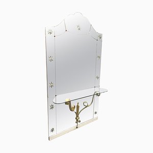 Mid-Century Italian Modern Mirror with Console by Pier Luigi Colli for Cristal Arte, Set of 2-JDR-1125573