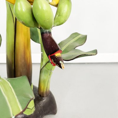 Mid-Century Italian Modern Wooden Sculpture of a Banana Plant, 1950s-GDD-1308846